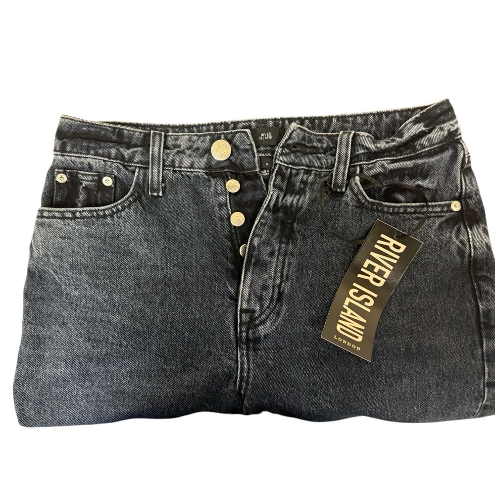 River Island Straight leg jeans US size 4 UK 8 Waist 28 NWT - Picture 2 of 10